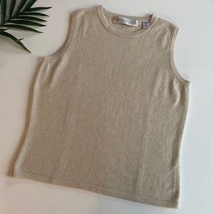 Valerie Stevens 100% Two Ply Cashmere Tank Top